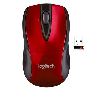NEW $120 Logitech M525 Wireless Mouse red unifying receiver runs up to 6 devices